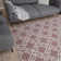 Carina Washable Rugs Trellis Design in Pink