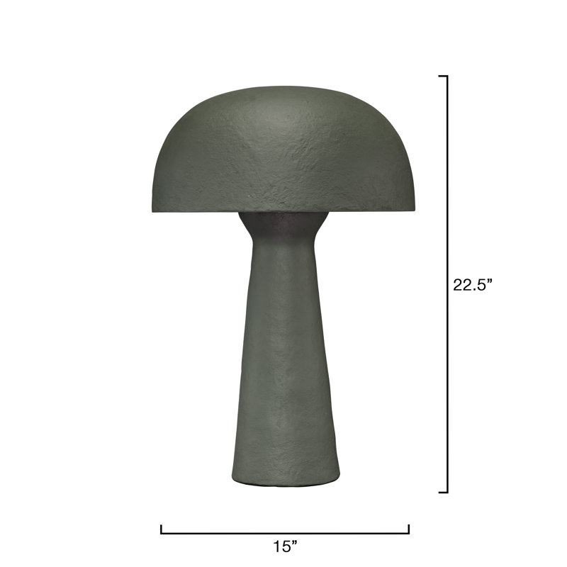 Papier Table Lamp, Lichen Green