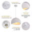 Luminaire suspendu moderne en polystyrène à 1 lumière Jimyah-582369687