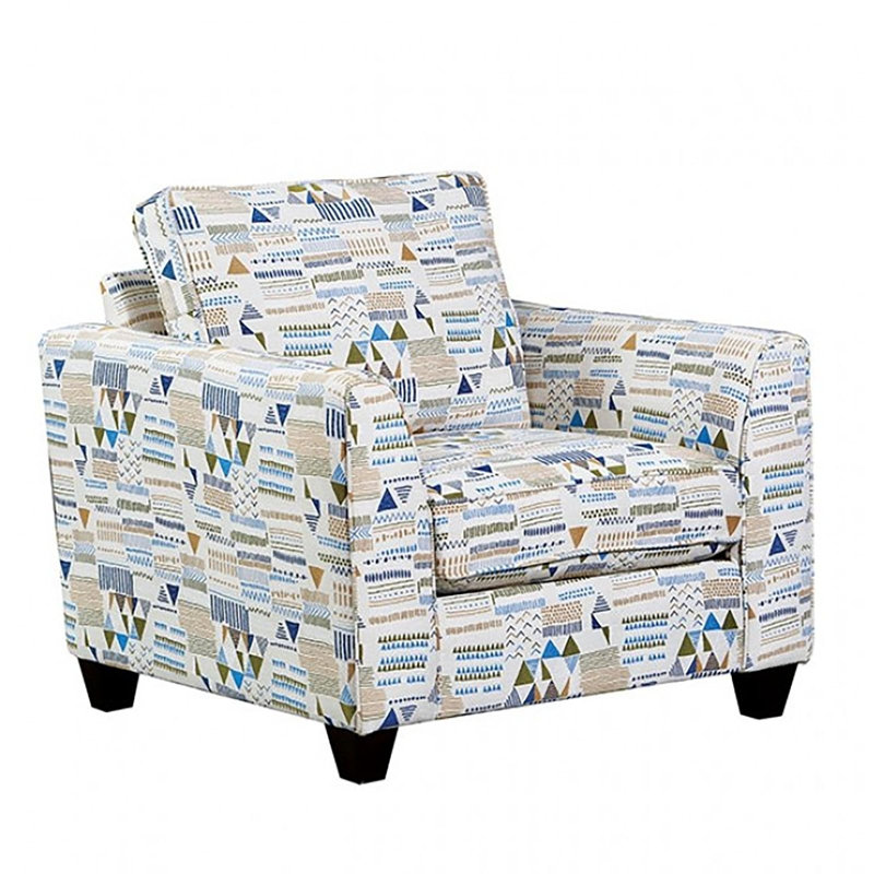 Chaise rembourrée en bois 46 po Aneda