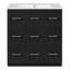 Meuble-lavabo de 30 po avec lavabo encastré et tiroirs, surface peinte, portes à fermeture en douceur, armoire de salle de bain avec tiroir basculant-1162239592