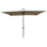 Parasol d'extérieur à DEL solaire 10 pi x 6,5 pi - Fabrication, vent, pour matériaux de piscine et de jardin, avec fonction d'inclinaison facile