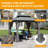 8' X 10' Hardtop Gazebo Permanent Metal Gazebo With Galvanized Steel Double Roof, Curtains And Netting For Party, Wedding, Outdoor Dining, Patio, Backyard-123313112-123313105