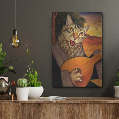  'Minnesinger' by Jane R. Talton Metal Wall Art, 12" x 16"