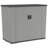130 Gallon Plastic Lockable Deck Box with Lock in Dove Gray