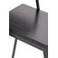 Anjelia S/2 Black Ash Veneer and Black Metal 2 Piece Nest of Tables