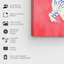«Animals Bright Tigers Dancing Modern», reproduction d'art sur toile-919587804