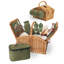 Somerset Deluxe Picnic Basket with Blanket-Soft Cooler-Wine Tote-923032271