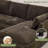  Modular Sectional Sofa with Chaise Lounge, Comfy Deep Dual-Layer Cushion Couch-128968743-128968751