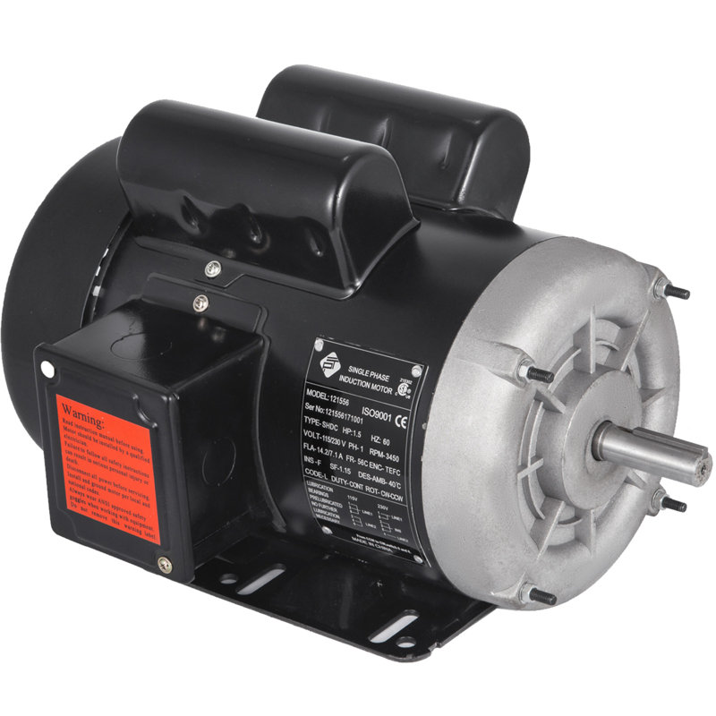 Nouveau moteur électrique 1,5 HP à 56 cadres monophasés TEFC 3450 tr / min 115 / 230V 121556