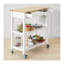 Farice Solid Wood Top Kitchen Cart