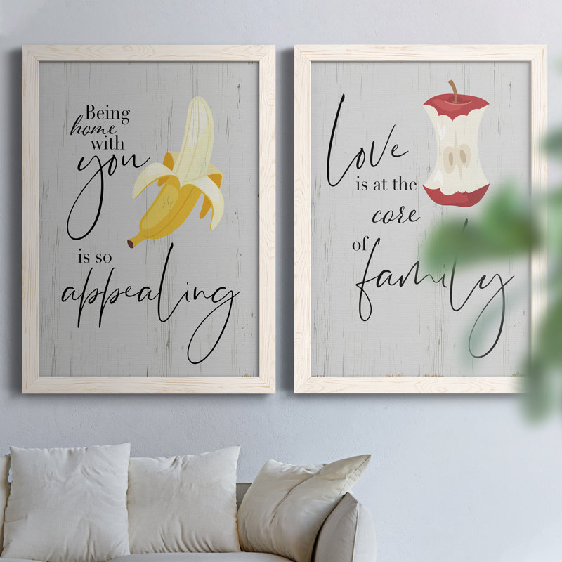 " So Appealing " 2 - Pieces, Beige Framed, 31.5" H x 47" W x 1.5" D