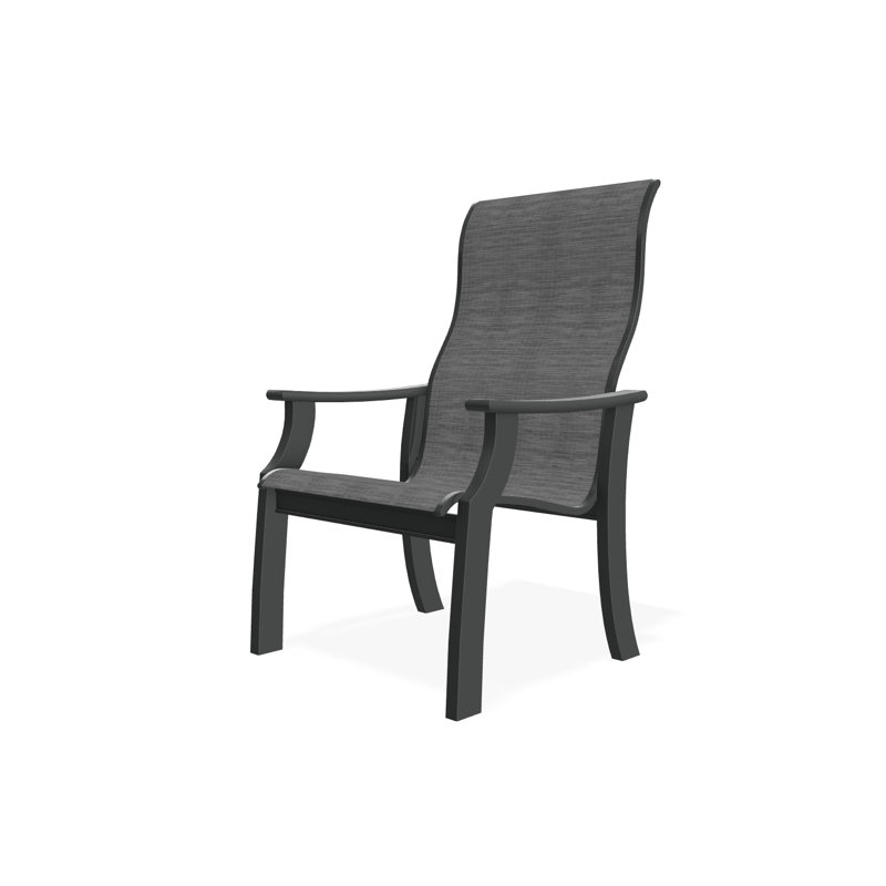 St. Catherine Polymer Outdoor Lounge Chair, Graphite, Destiny Steel