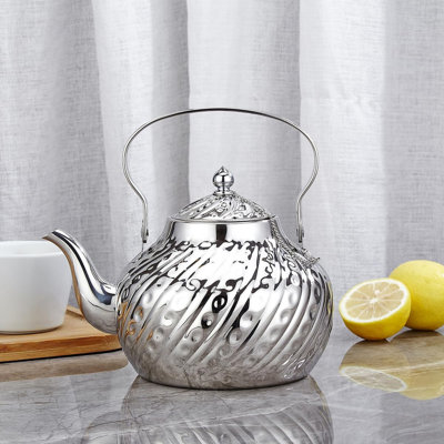 2000ml stainless steel antique style teapot