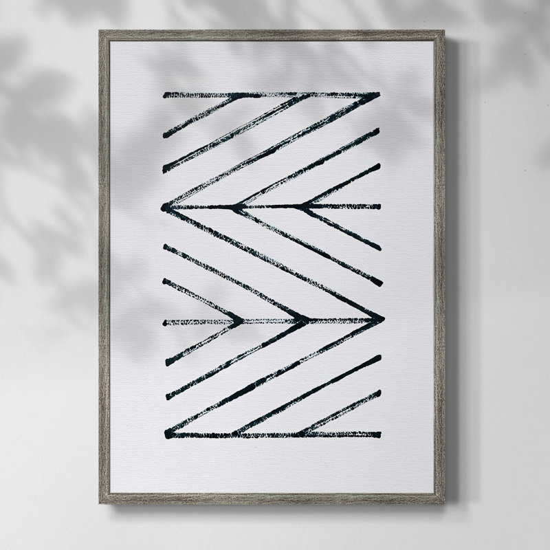 «Geometric Meditation III», reproduction encadrée - bois massif, H 11 po x l 9 po