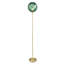 Alingtons Designer Chic Floor Lamp with Brushed Base and Glass Shade-450514769