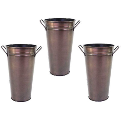 Hypnotic Metal Floor Vase