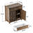 33" Tall 2 - Door Accent Cabinet with 1 Drawer-1560388826
