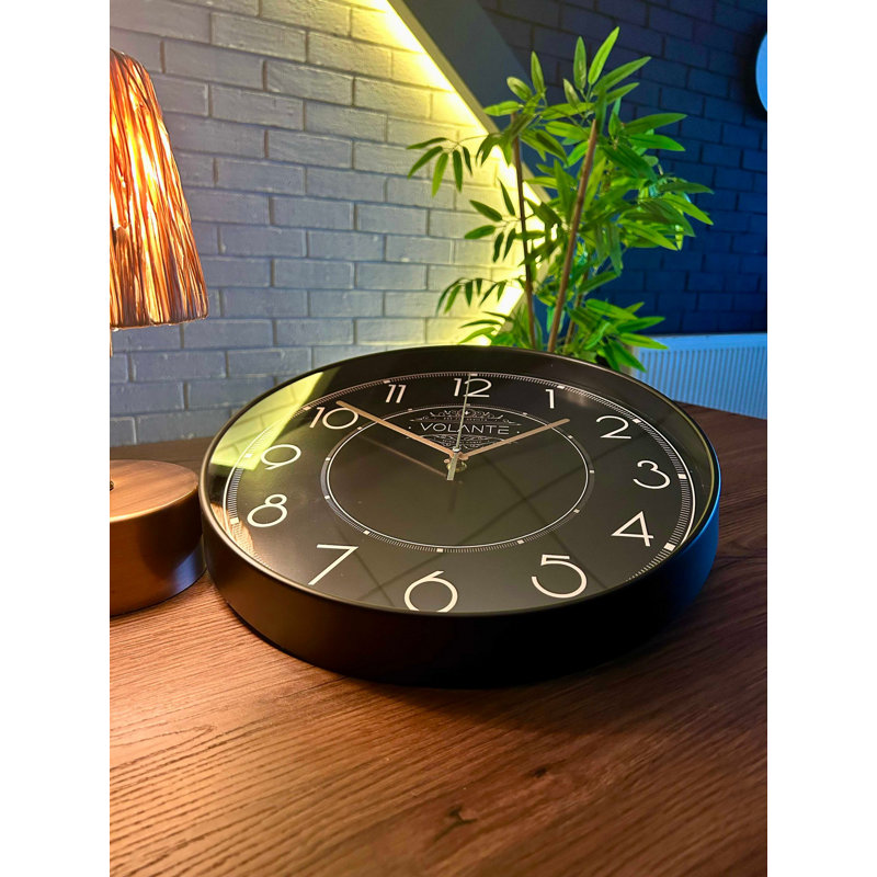Horloge murale Kulreet, Noir/bronze