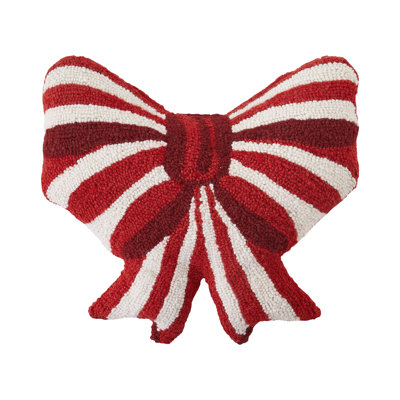 Coussin décoratif en forme d'arc rouge