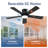 Cissline 42" Black Mordern Ceiling Fan With Led Light For Bedroom/kitchen/living Room, Remote Control-1370555231