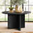5-Piece Modern Black Round Dining Set-36028136