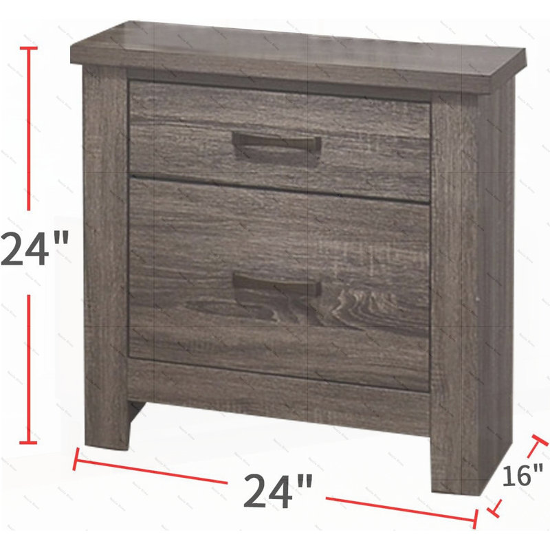 Table de chevet en bois naturel