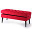Velvet Upholstered Storage Bench-75482859