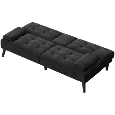 Aldiana 64.2" Convertible Futon Upholstered Sofa Bed
