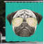 Pug Shower Curtain Set + Hooks-95077740-95077722
