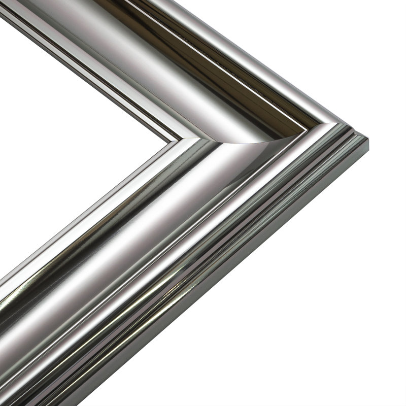 Enfield Plastic Flat Mirror, 58.2 cm H x 148.2 cm W, Nickel