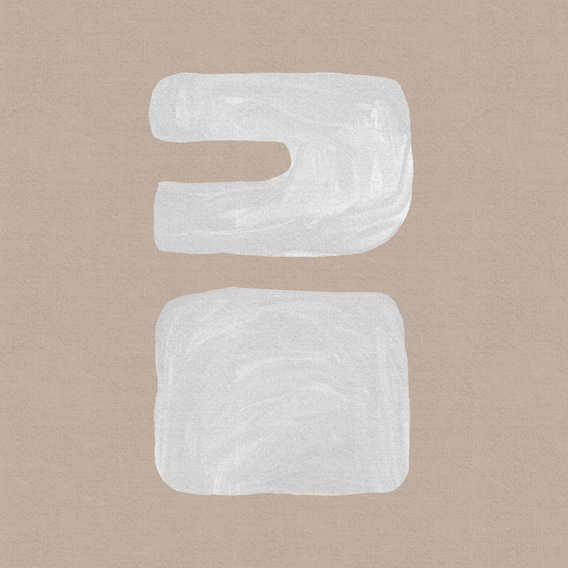 Mid-Century brun III, H 12 po x l 12 po x P 0,75 po, Cadre simple noir, Oui