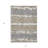 3' X 5' Taupe Brown And Ivory Striped Washable Indoor Outdoor Area Rug