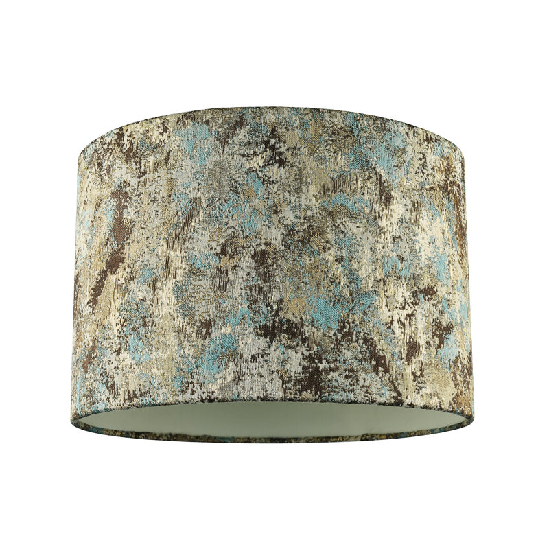 20 cm H Drum Cotton Lamp Shade ( No Direct Attachment Method ) in Teal
