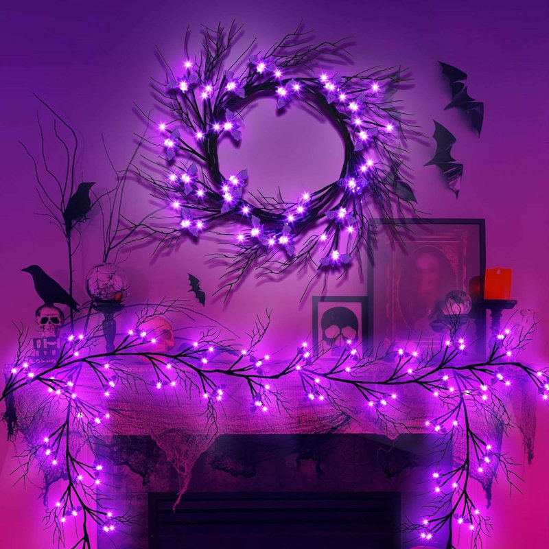 54 guirlande de 54 lumières DEL d'Halloween