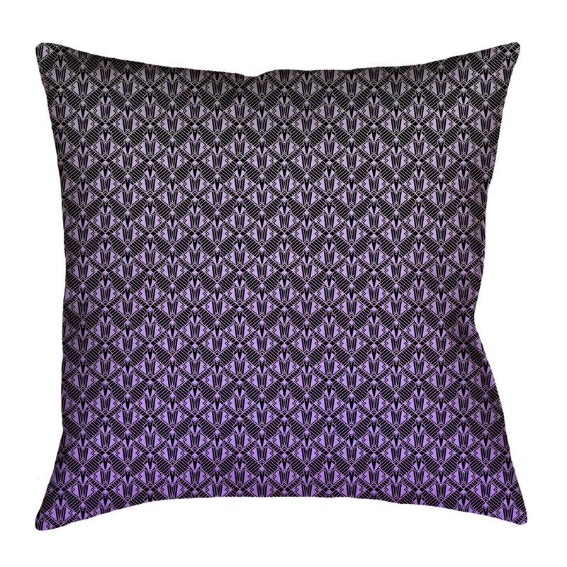 Housse de coussin Katelyn Elizabeth, 16 po x 1 po, Faux lin, Mauve