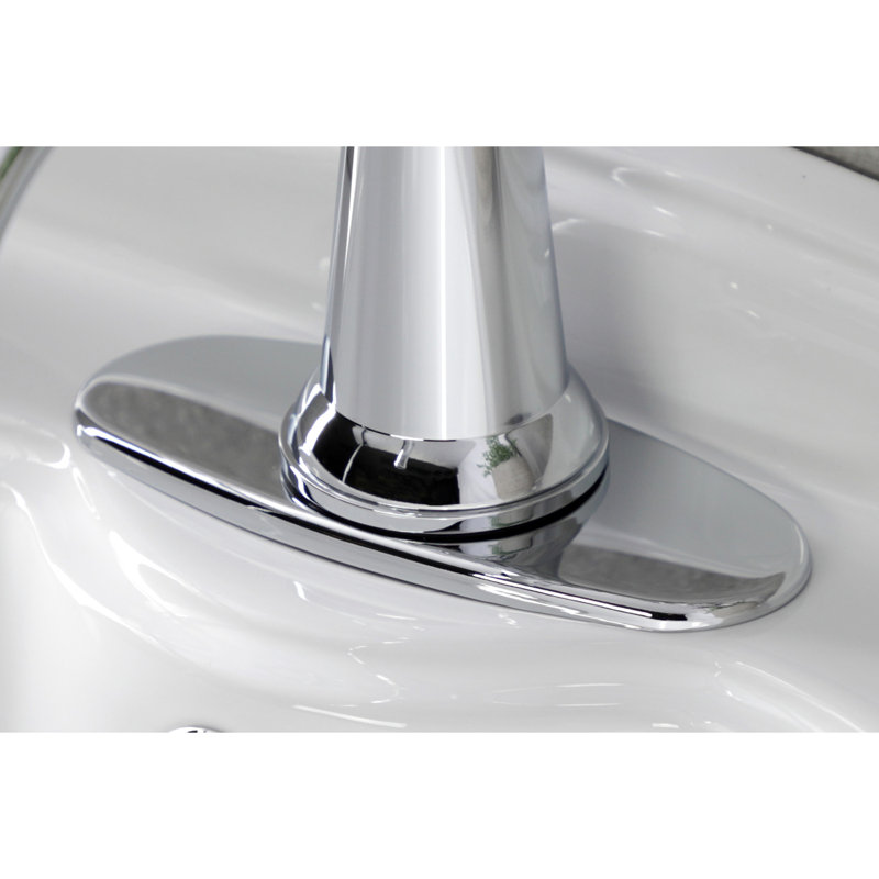 Robinet de salle de bain nautique à poignée simple Kingston Chrome KSD154KLCP