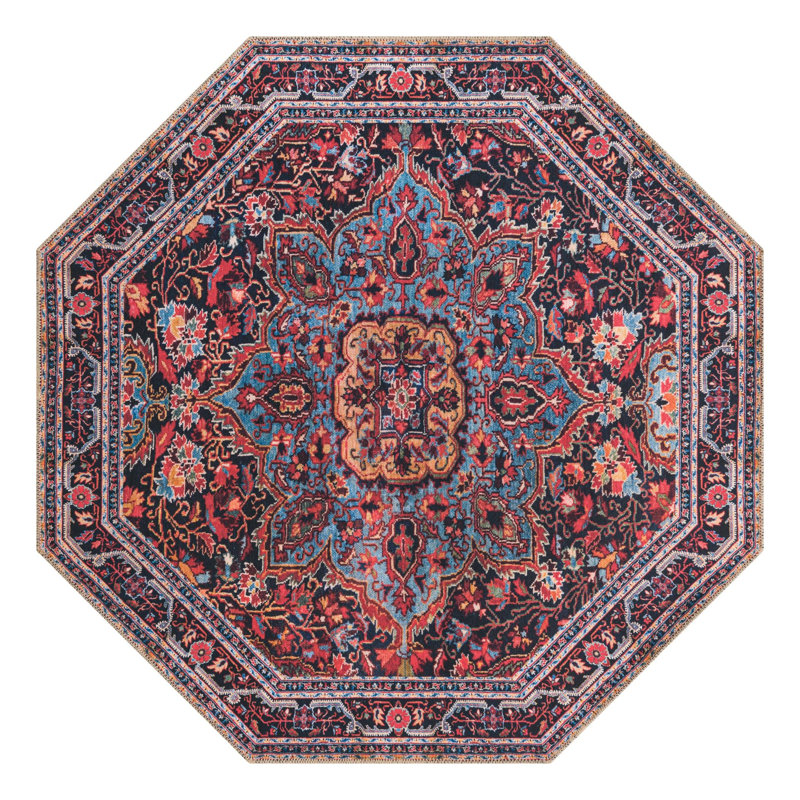 Tapis oriental bourgogne Gamero, Octogone 5 pi 1 po