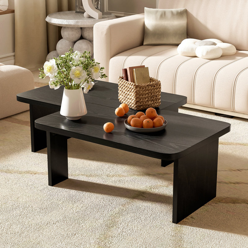 Ensemble de tables basses U-Can, Noir