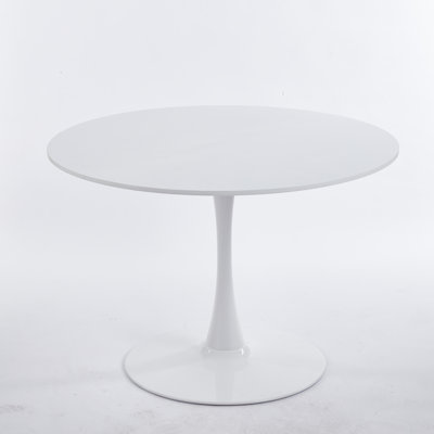 42" Round Small Space Dining Table for Kitchen and Breakfast Nook