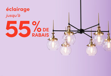 Lighting up to 55% off.