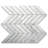 12" x 12" Marble Chevron Mosaic Wall & Floor Tile