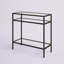 Table d'appoint rectangulaire Gibbs de 61 cm de large en bronze noirci-363281526
