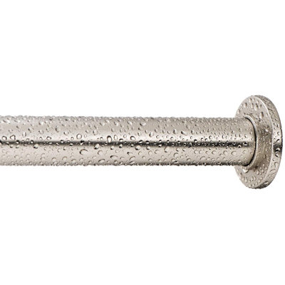  Tension Curtain Rod - Spring Tension Rod for Windows or Shower, 24 to 36 Inch. Satin Nickel