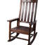 Chaise berçante brune pour intérieur et extérieur, siège surdimensionné, large et confortable-1266921775
