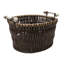 Hand Woven Wicker Laundry Basket with Handles