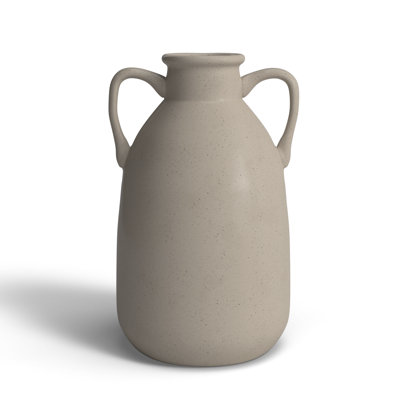 Neutral Contemporary Vase with Handles
