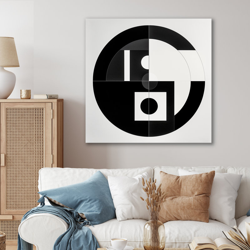 Impression sur toile Bauhaus, H 30 po x l 30 po x P 1 po, Toile tendue