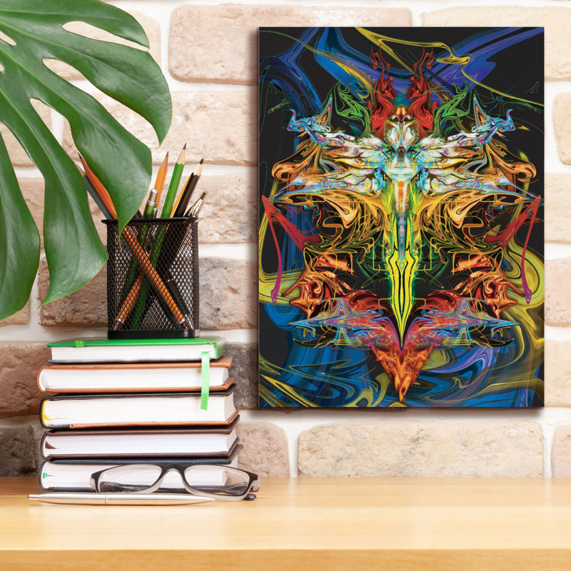 'Dragon Fly-01' by Michael Stewart Canvas Wall Art, 16" H x 12" W x 0.75" D
