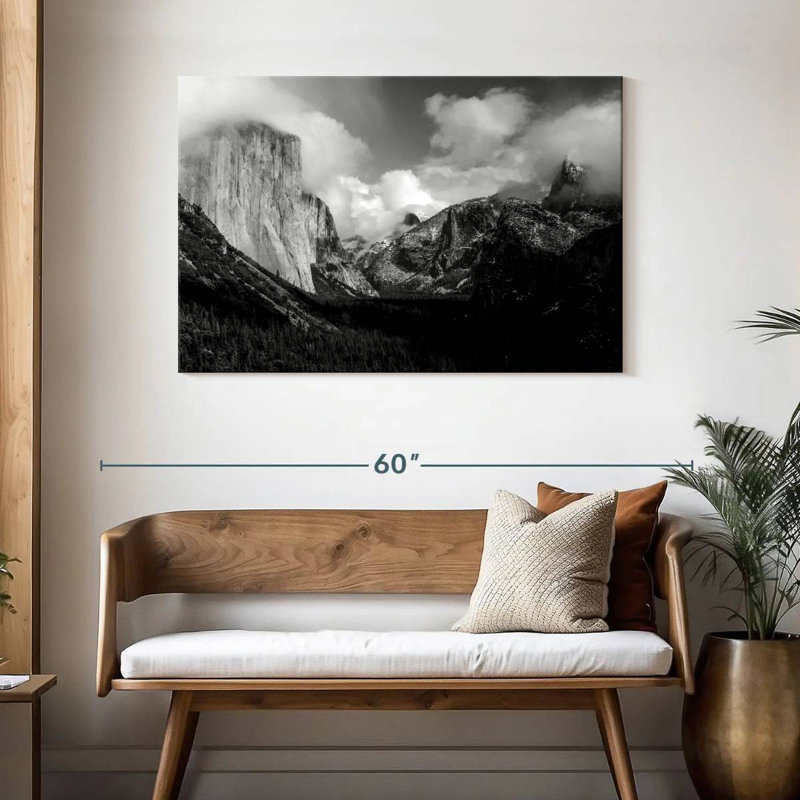 Alvord Yosemite Valley BW, H 30 po x l 45 po